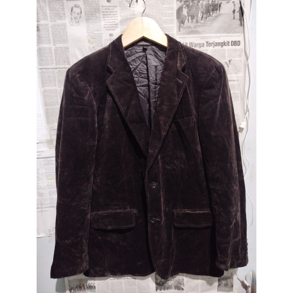 Jas Corduroy Coklat UNIQLO(L)