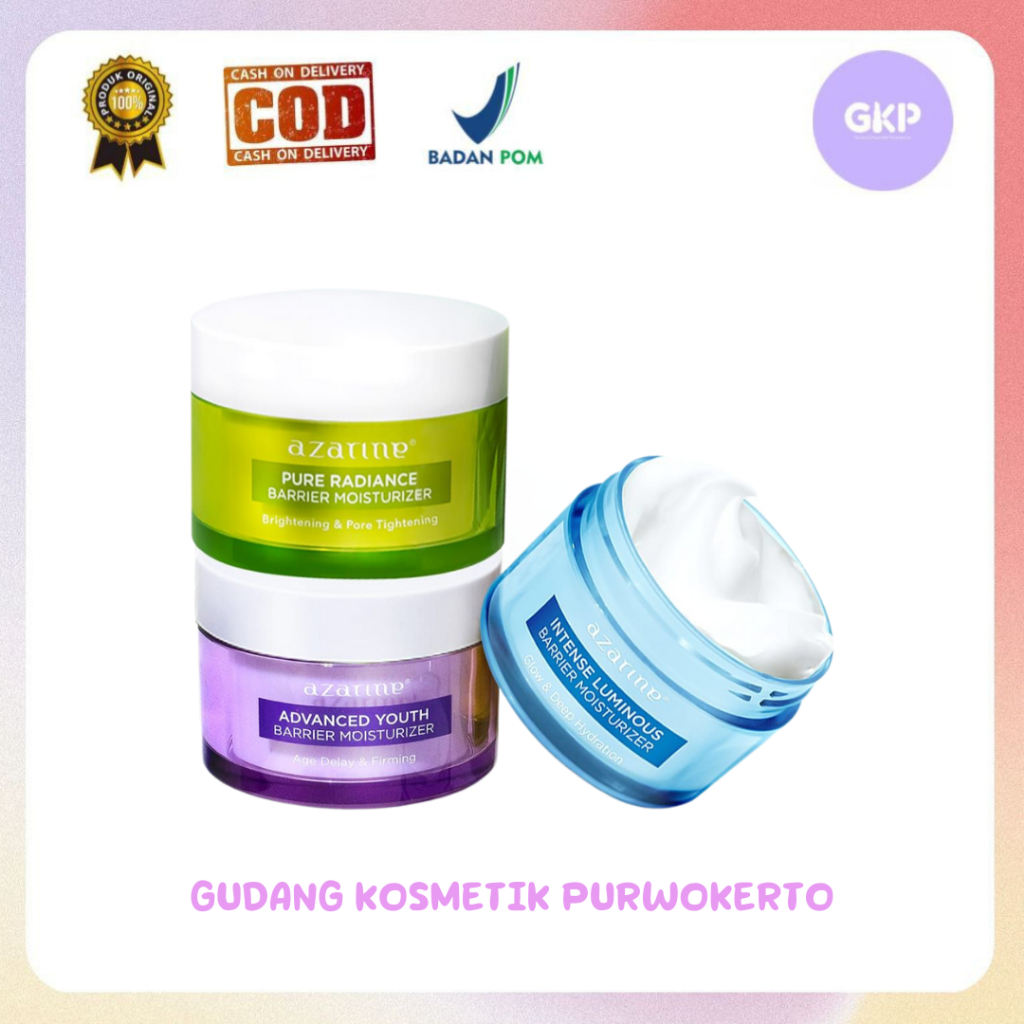 Azarine Barrier Moisturizer 30 GR - Gel Moisturizer untuk Memperbaiki & Memperkuat Skin Barrier