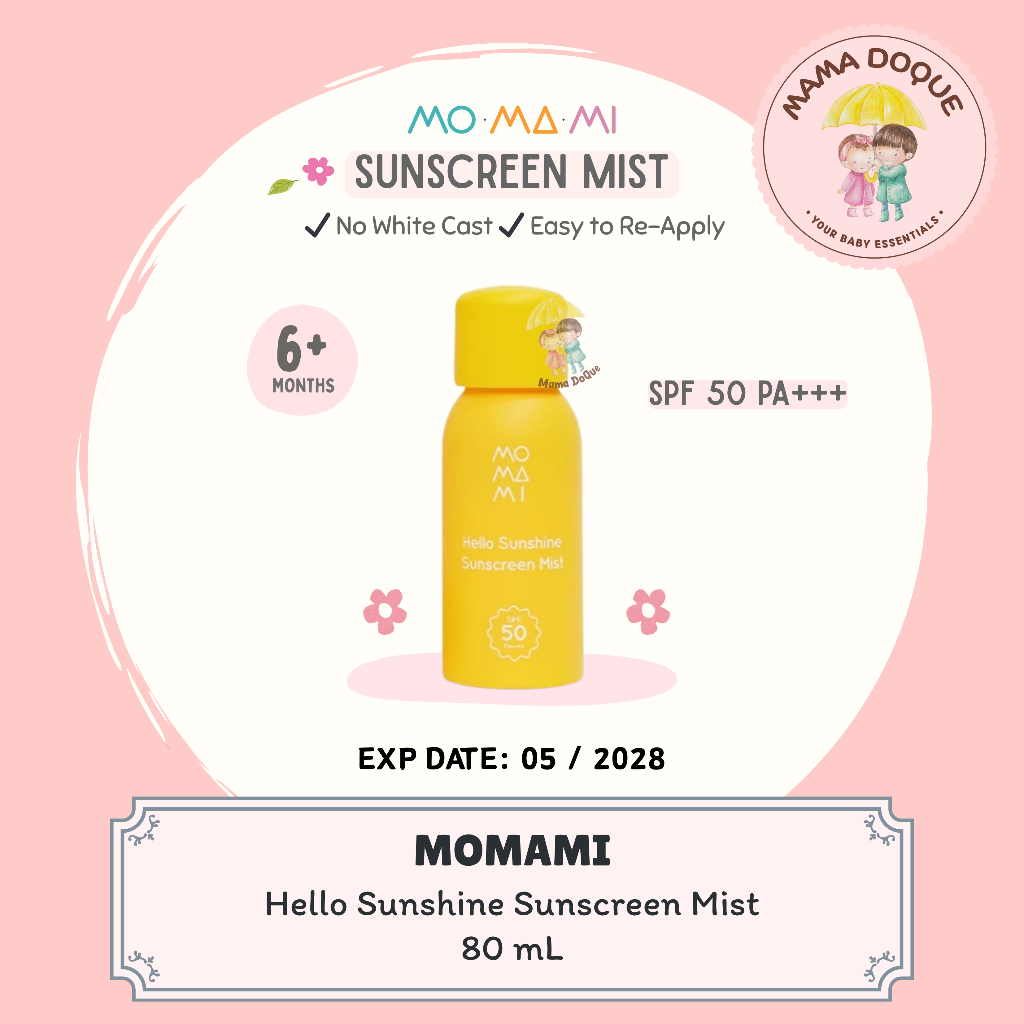 Momami Hello Sunshine Sunscreen Mist SPF 50 PA+++ / Sunscreen Spray Anak