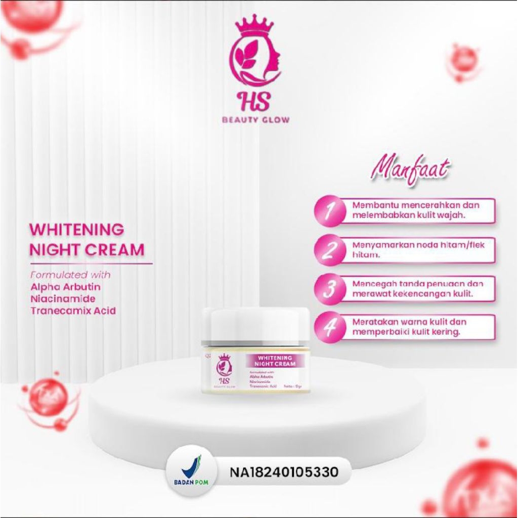 HS Beauty Glow NIGHT CREAM WHITENING GLOW