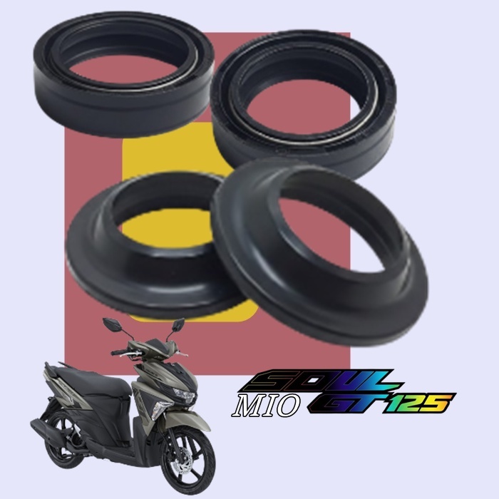 Set Seal Shock Depan + Tutup Seal Debu Yamaha Mio Soul GT 125 Mio Suol GT 115