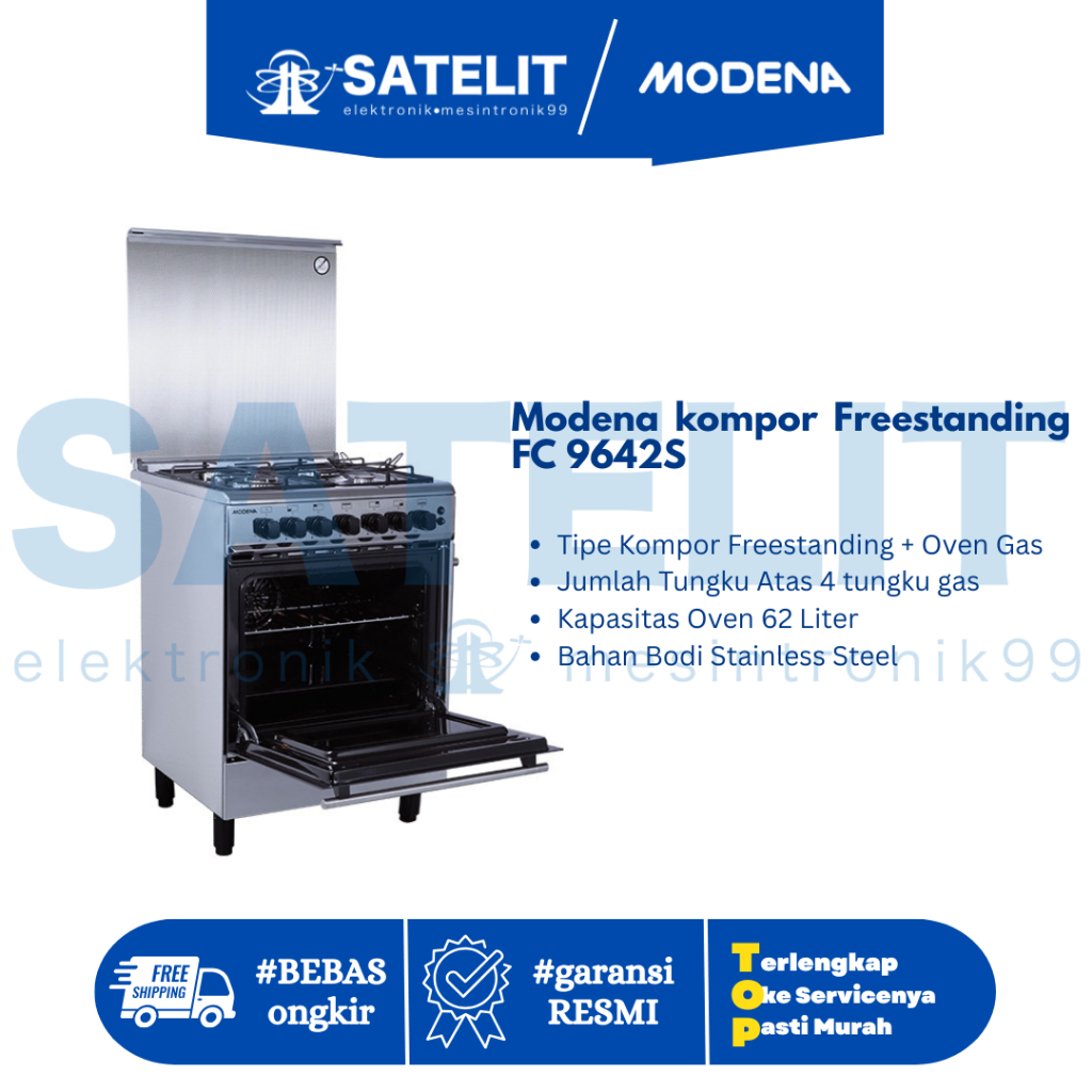 Modena kompor Freestanding FC 9642S