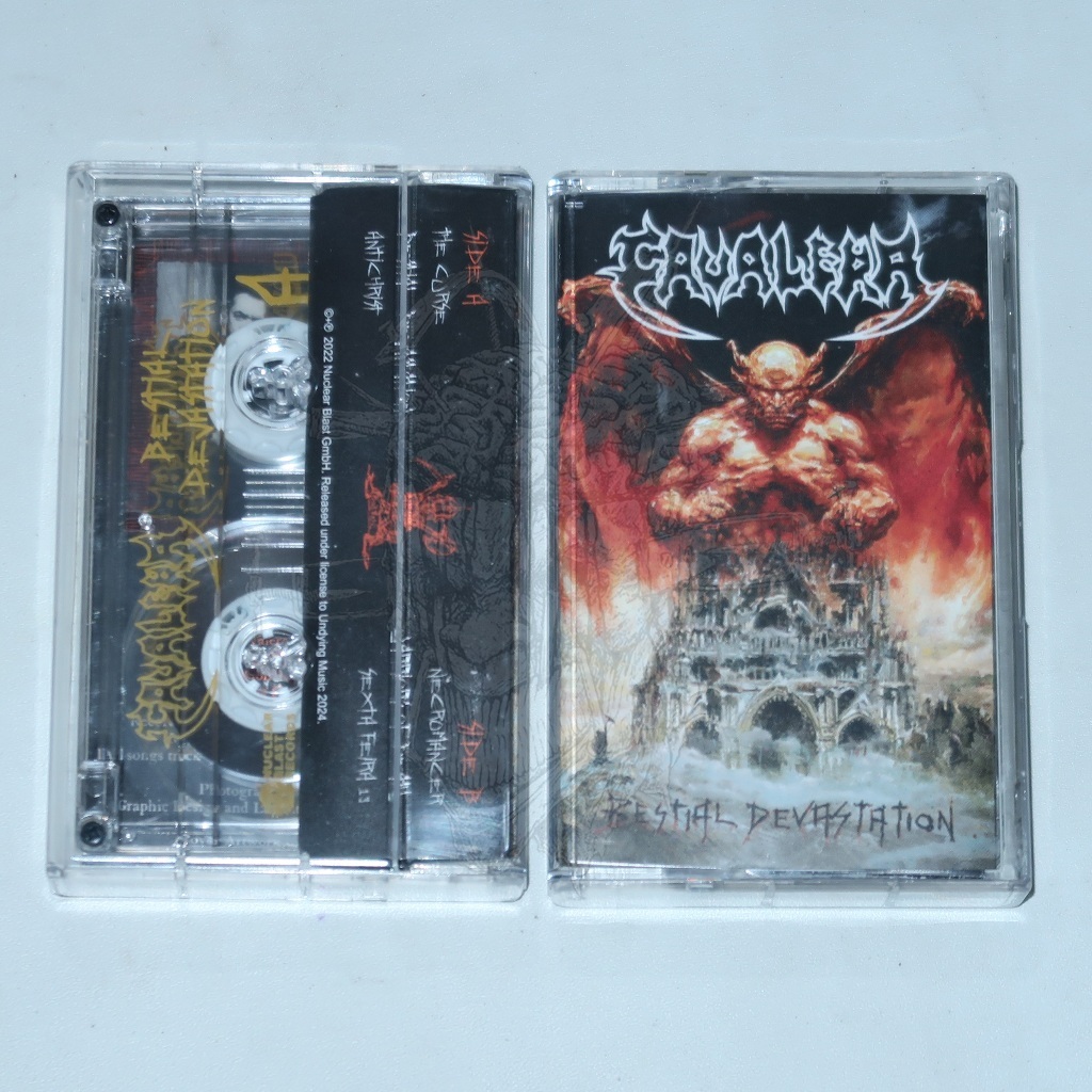 TAPE - CAVALERA - Bestial Devastation / EXTREME MUSIK / DEATH METAL / BRUTAL DEATHMETAL / KASET PITA