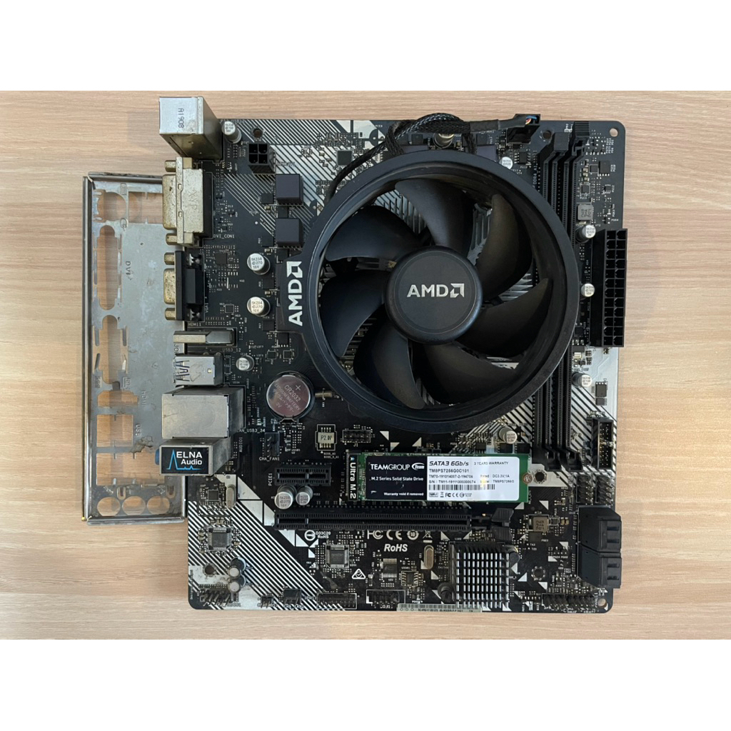 jual ryzen 5 4600g a320 ram 32gb ssd 256gb