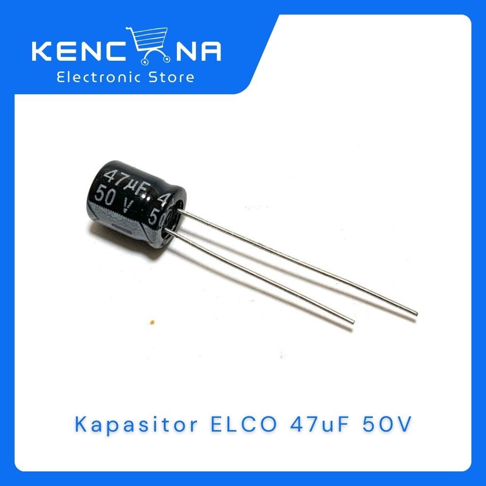 ELCO Capacitor ELKO Kapasitor 47UF 50V 47UF/50V 47UF50V