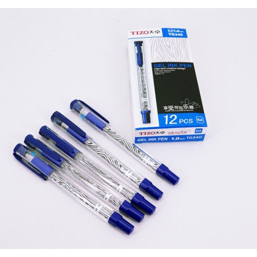 BOLPOIN TIZO TG340 BIRU / HITAM
