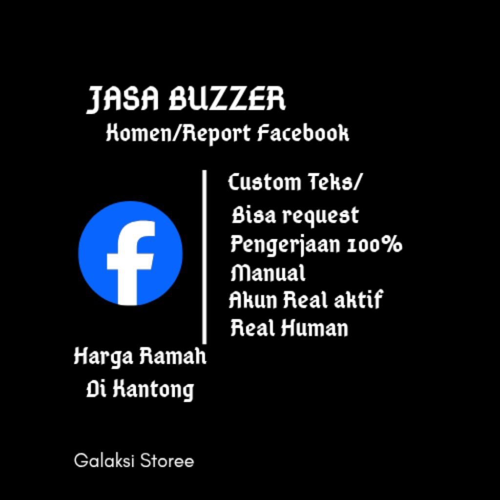 JASA BUZZER KOMEN/REPORT Facebook