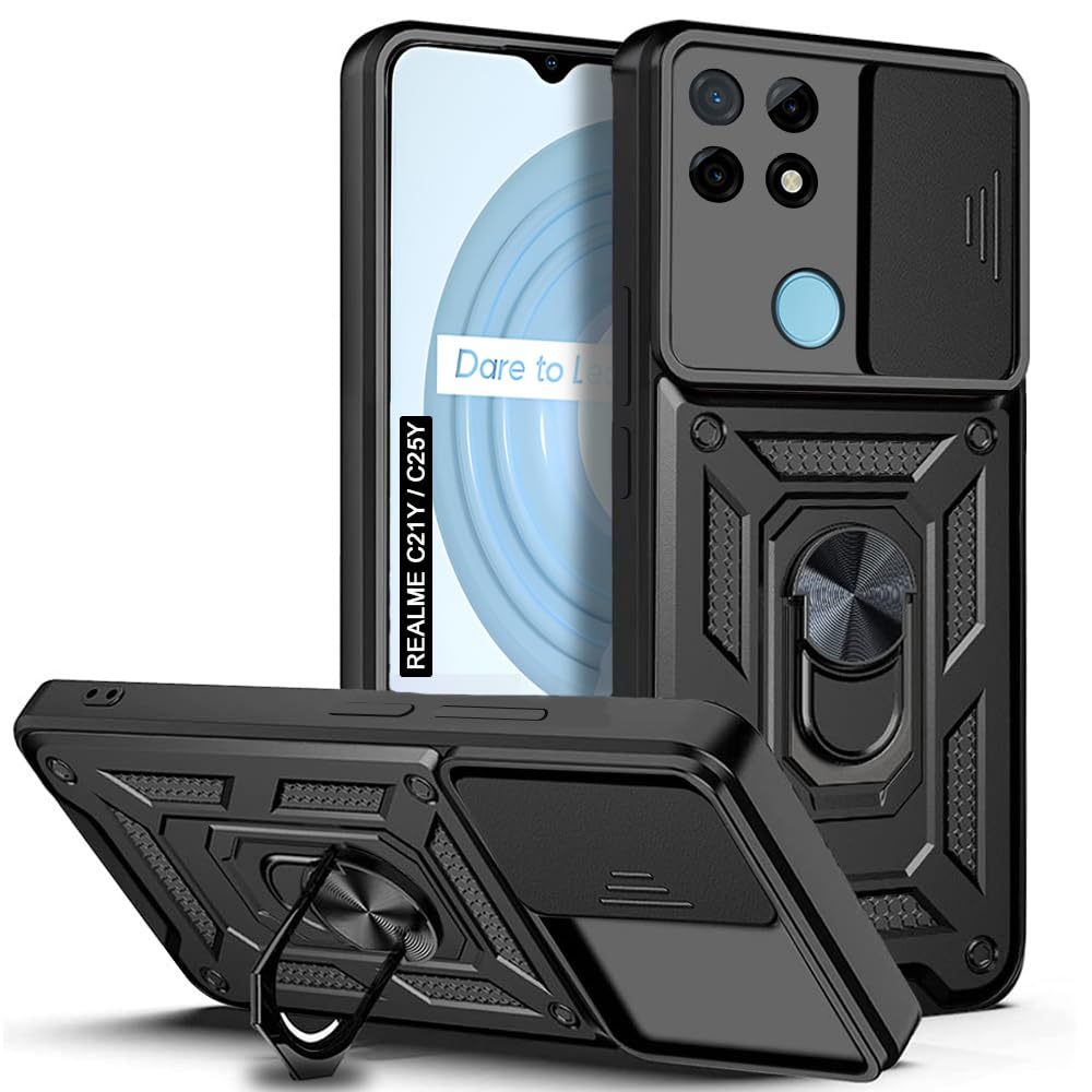 CASE REALME C1 / C11 / C11 2021 / C20 / C21Y / C30 / C30S / C33 / NARZO 50i PRIME SLIDE RING CASING 