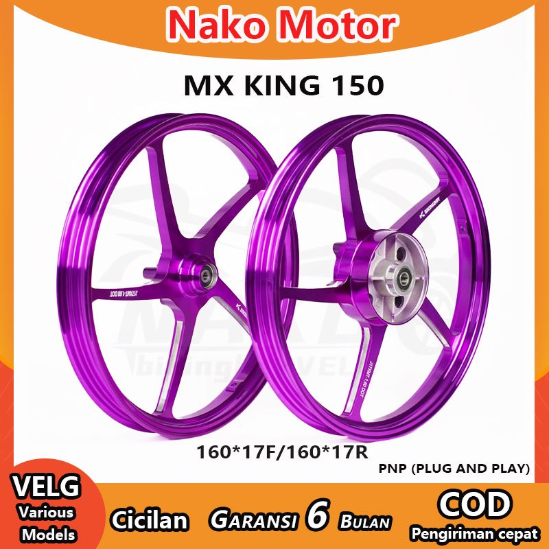 VELG RACING RING 17 --Untuk MX King /VIXION NEW NVL NVA /R15 OLD V1 V2-- PNP CNC BIKINGBOY ORIGINAL 