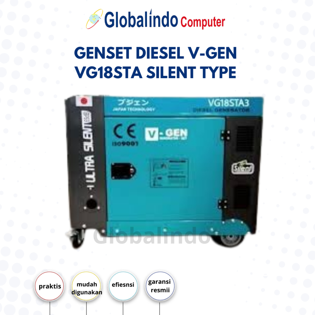 GENSET DIESEL V-GEN VG18STA – SILENT TYPE