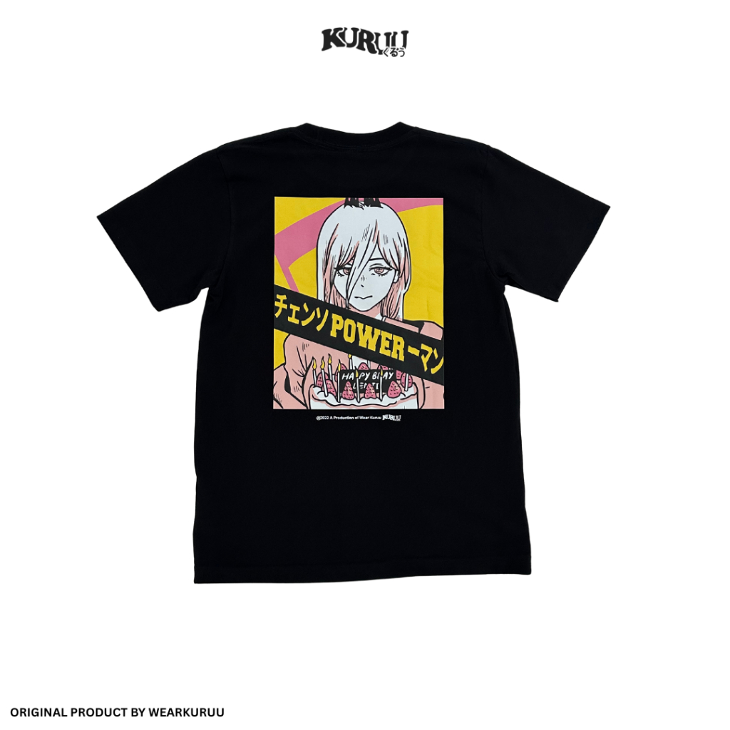 Baju Kaos Anime Chainsawman - Kuruu Power Cake Tee