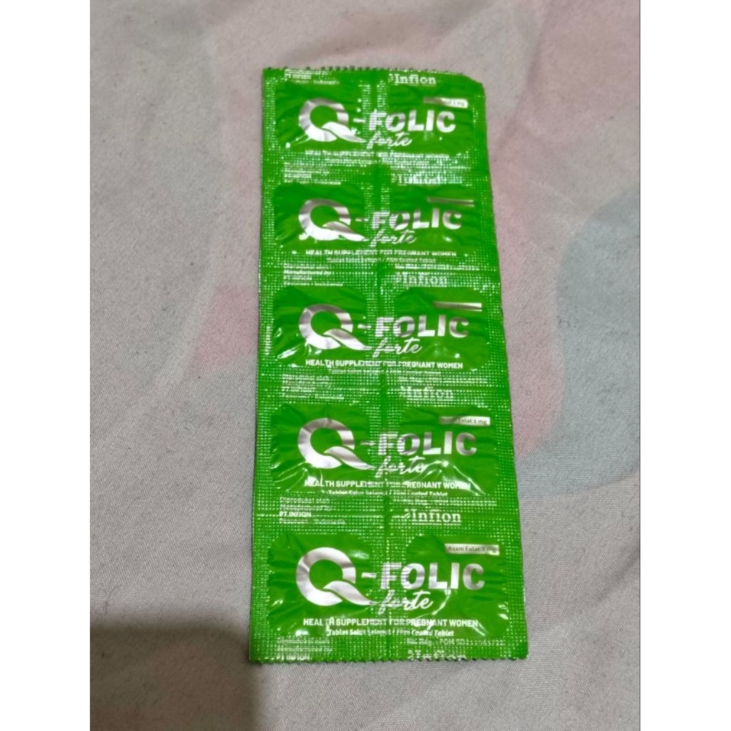 Q folic strip 10 tablet