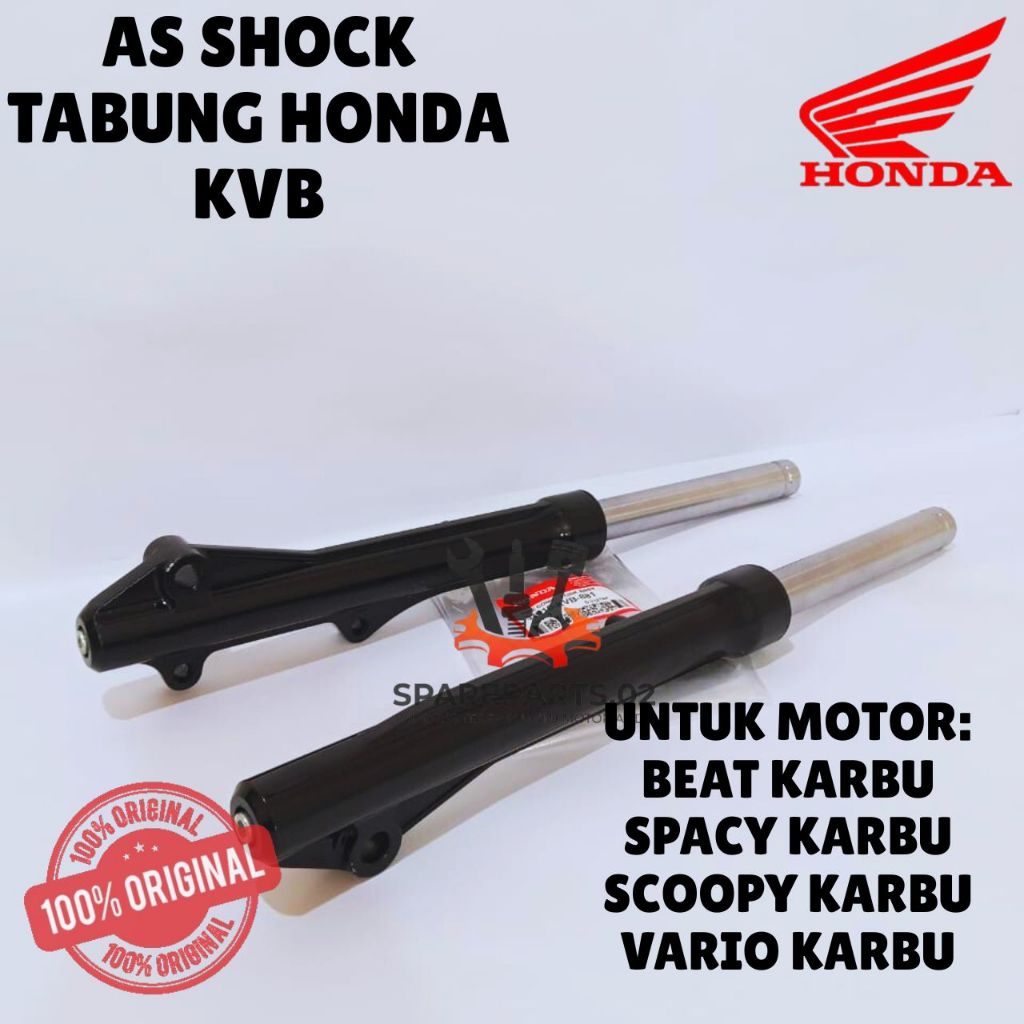 AS SHOCK+TABUNG ORIGINAL HONDA KODE KVB, AS SHOCK TABUNG BEAT KARBU, AS SHOCK TABUNG SPACY KARBU, AS