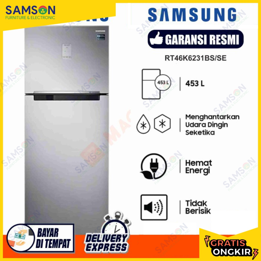 KULKAS 2 PINTU SAMSUNG RT46K6231BS/SE 456L INVERTER - SILVER