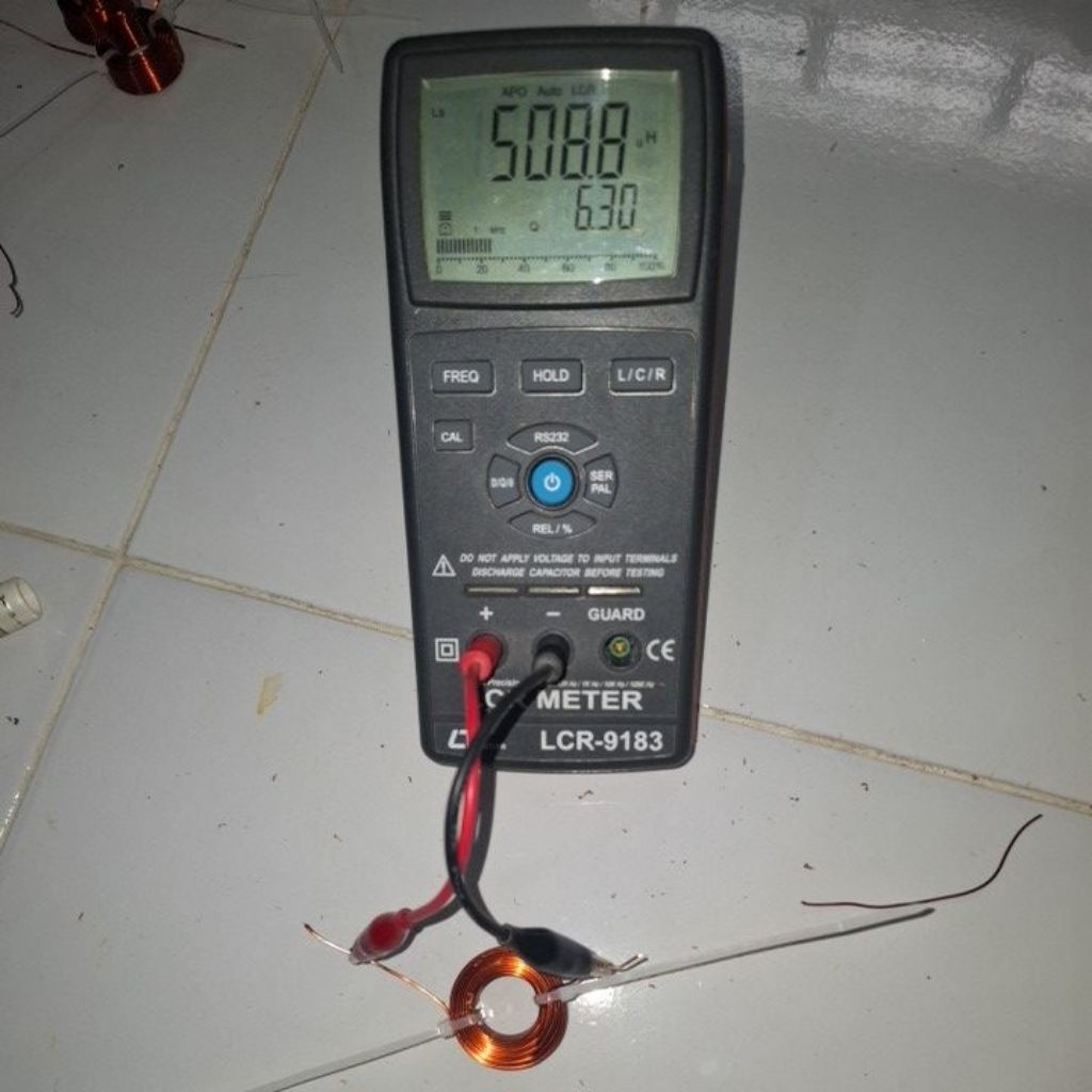 coil lilitan crossover pasif 0.50mh 0.8mm