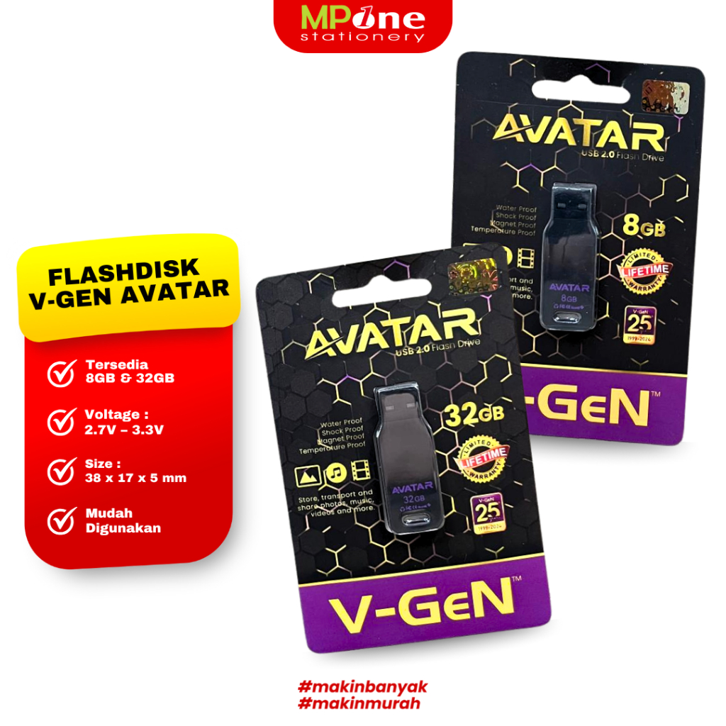 V-Gen Flashdisk Aavatar 8GB, 32GB / Usb Flashdisk Avatar Original V-GEN