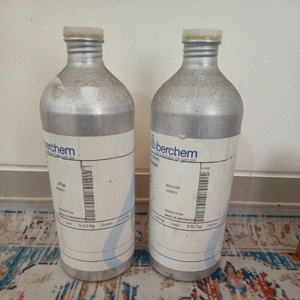 Kaleng Parfum Aluminum bekas 1 liter