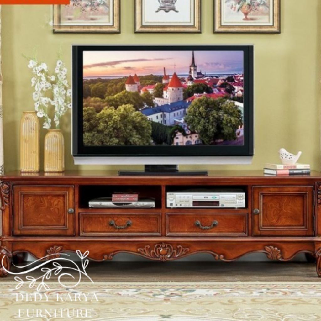 Bufet TV Antik / Bufet Klasik Kayu Jati Terbaik | Dedy Karya Furniture