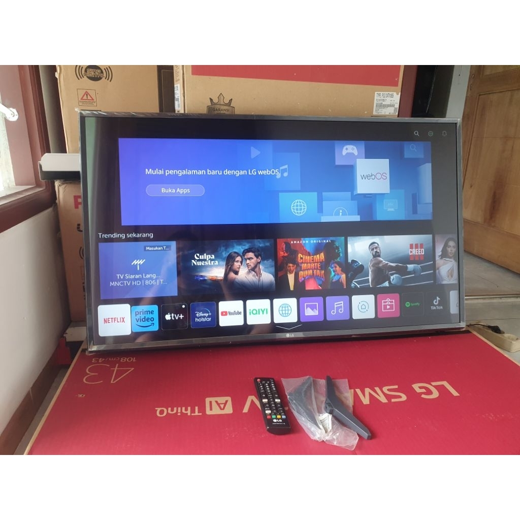 Tv led second 43 inch LG smart tv FHD lm5750