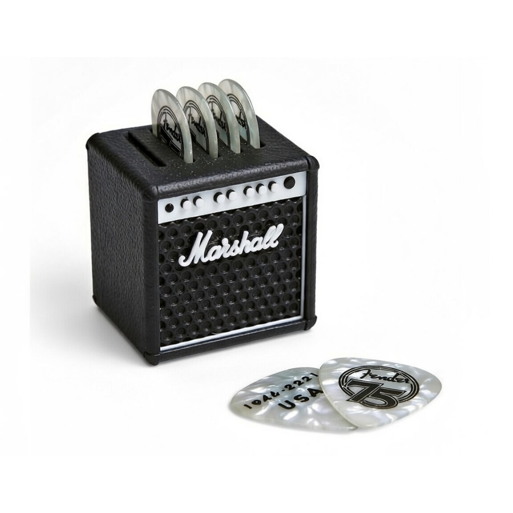Mini Marshall Amp Pick Holder 5 Slot | Tempat Pick Gitar Marshall Mini Aesthetic Rock