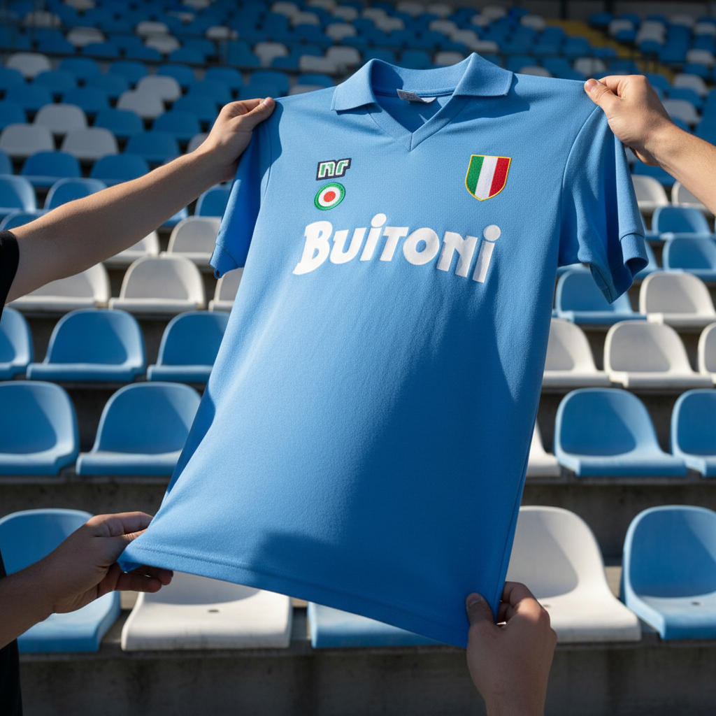 Jersey retro napoli barcelona maradona
