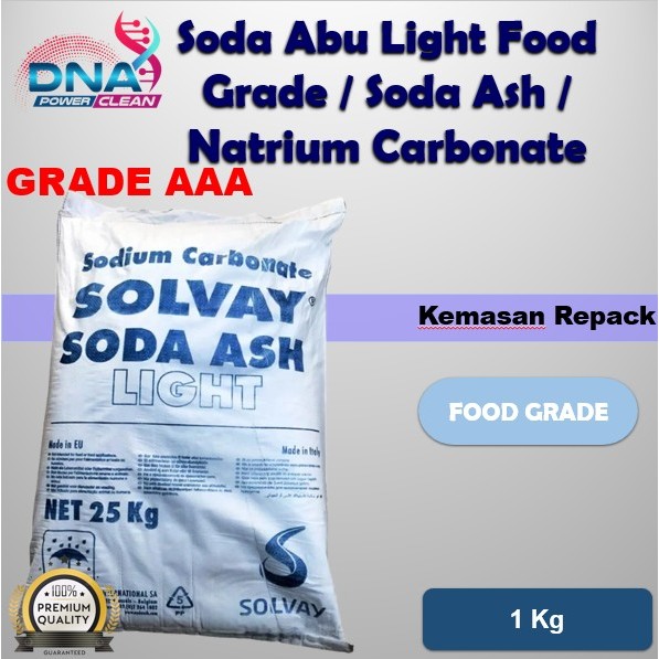 Soda Abu Light Food Grade / Soda Ash Light / Natrium Carbonate / Sodium Carbonate 1 Kg Abu Soda