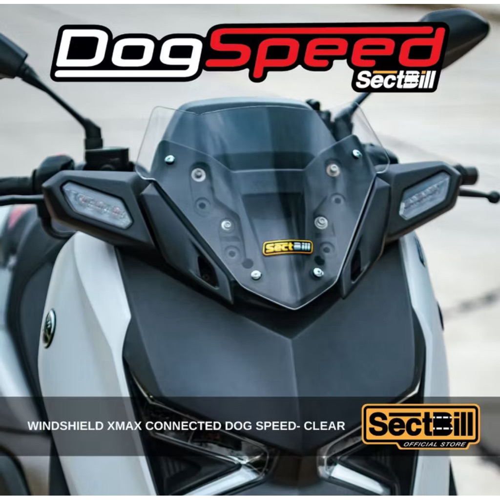 Windshield Sectbill Yamaha Xmax New Connected // Windshield Sectbill Dog Speed Xmax New Connected Or