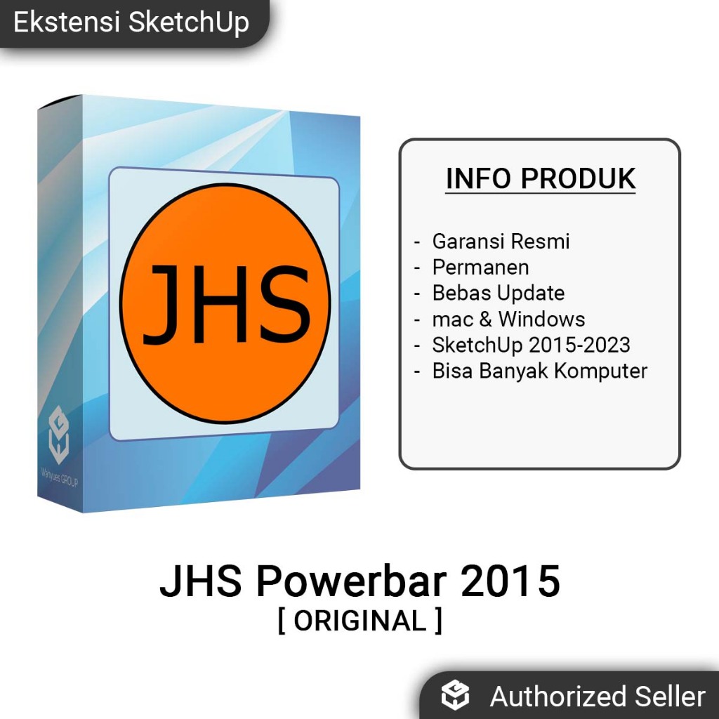 JHS Powerbar 2015 Ekstensi SketchUp ORIGINAL RESMI