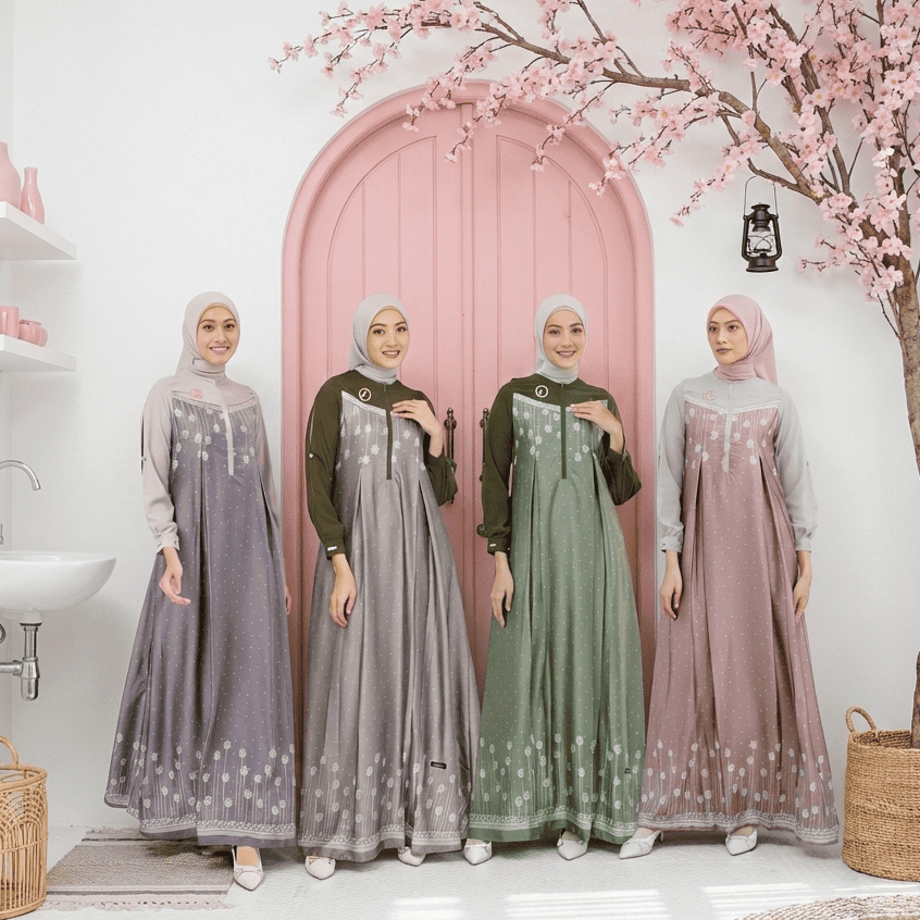 Gamis Wanita Terbaru 2026 Arunika Family Original By Lub Fashion Dress Muslim Dewasa Busui Friendly 