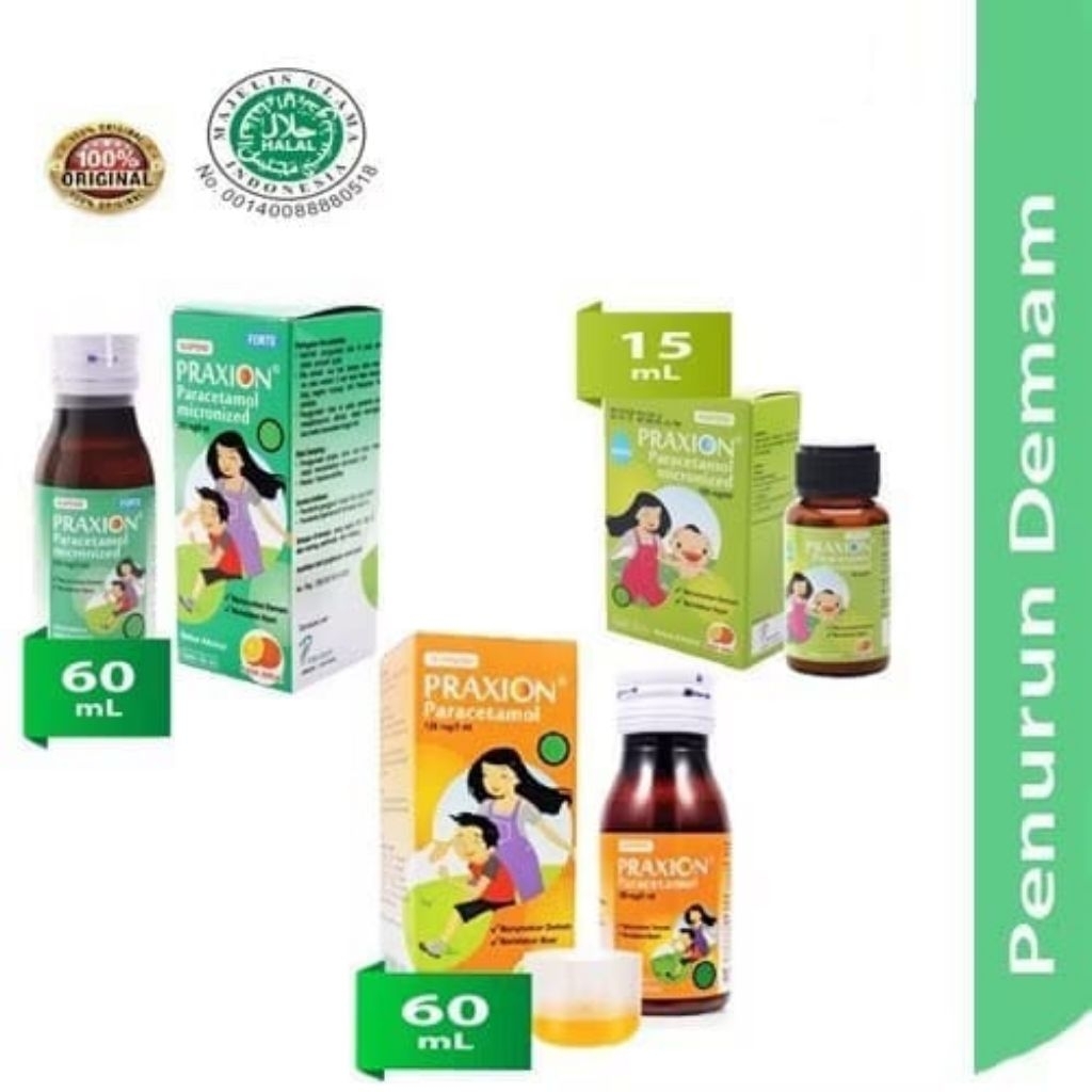 PRAXION SIRUP & PRAXION FORTE/PARACETAMOL/DEMAM ANAK/SAKIT DEMAM/SAKIT