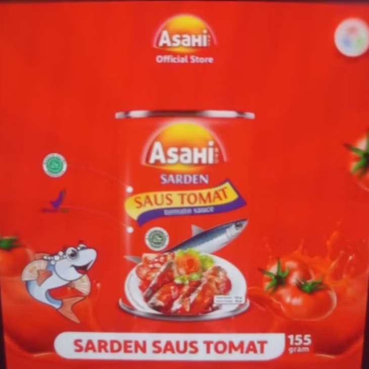 Sarden AsaHi Saus Tomat 155 gram