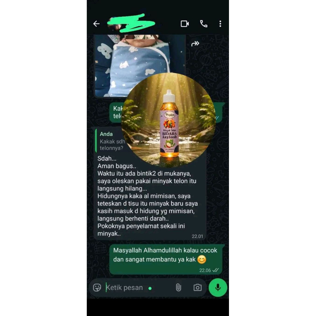 Minyak Telon Bidara Asylash Original Cocok Untuk Bayi - Lansia