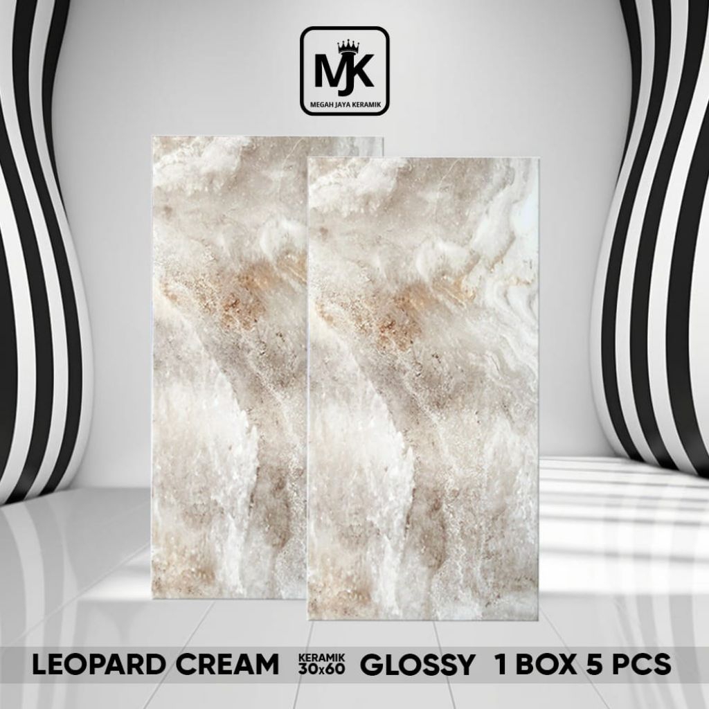 Keramik Dinding Leopard Cream 30 x 60