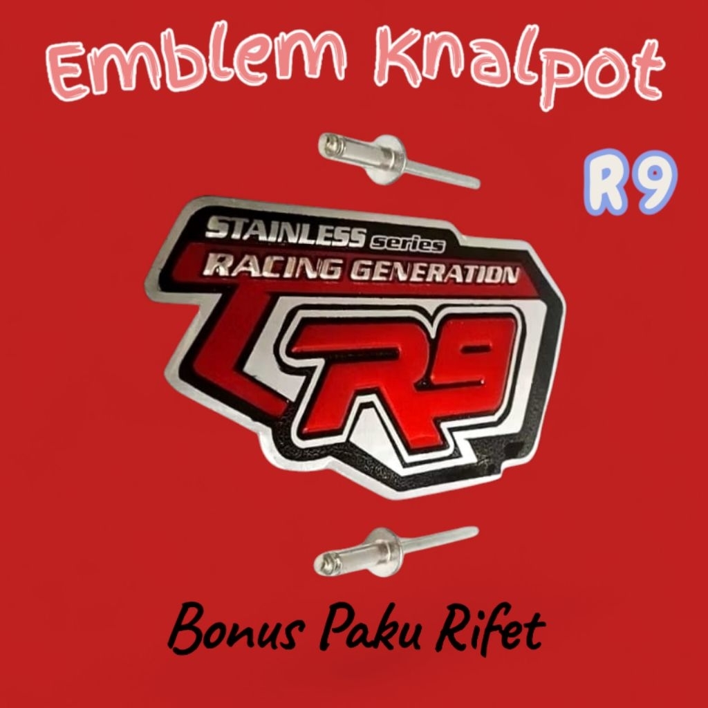 Emblem Knalpot TIMBUL R 9 Racing Generation free Paku Rifet