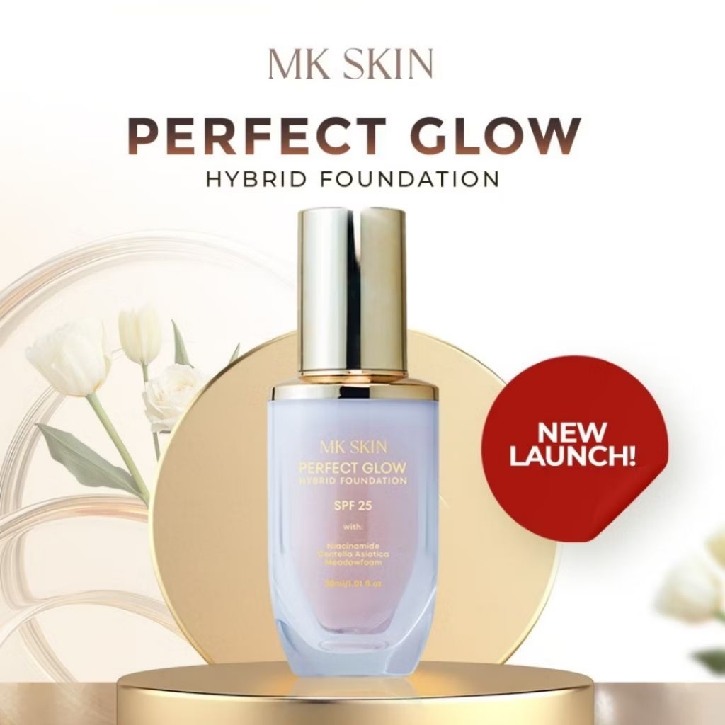 FOUNDATION MK SKIN - PERFECT GLOW HYBRID BY MAHARANI KEMALA