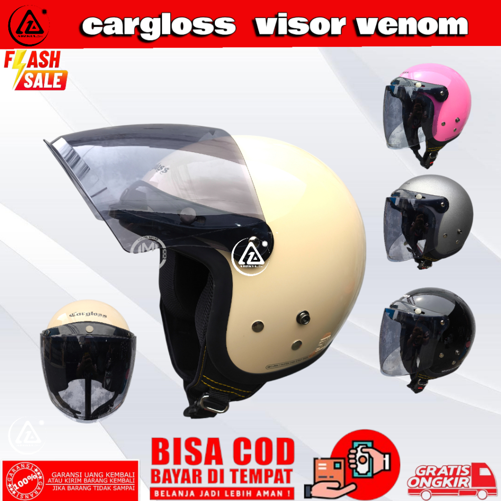helm cargloss cfm original plus kaca flat venom