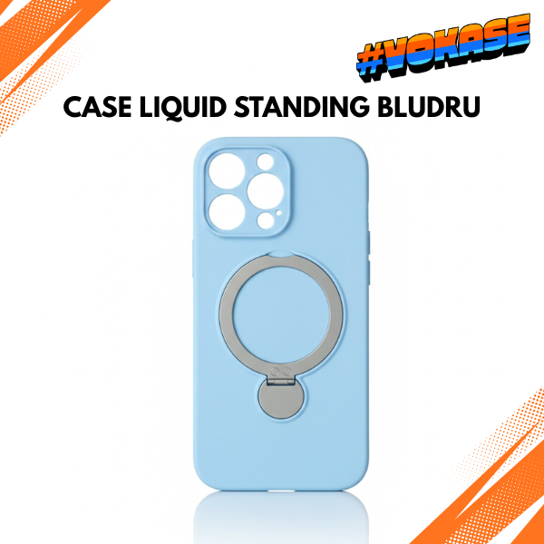Liquid Standing MagSafe Bludru Hard Case Case For iPhone 13 14 15 16 PRO MAX PLUS
