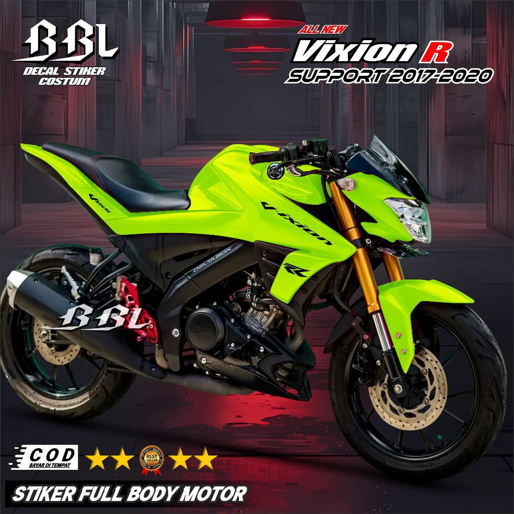 (COD) Decal Variasi All New Vixion 155 Decal Vixion R 155 2017 2018 2019 2020 Full Body Motip Polos 