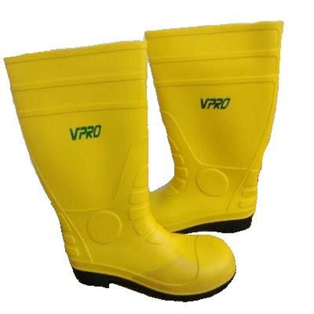 Sepatu Boot Proyek VPRO PVC Karet Tinggi / Safety Boot