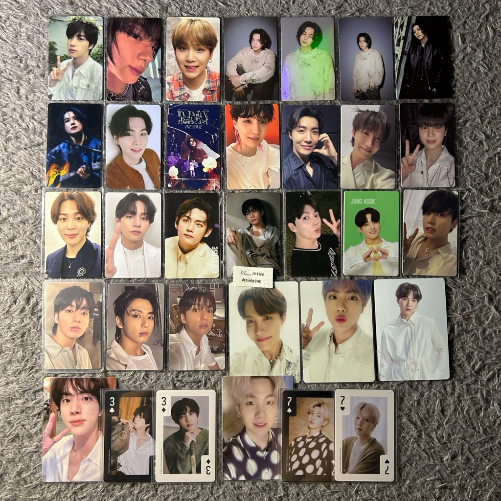 Photocard Seokjin Lucky Draw Butter POB Echo Yoongi Suga Melet D-Day PVC Movie j-hope Armyzone JITB 