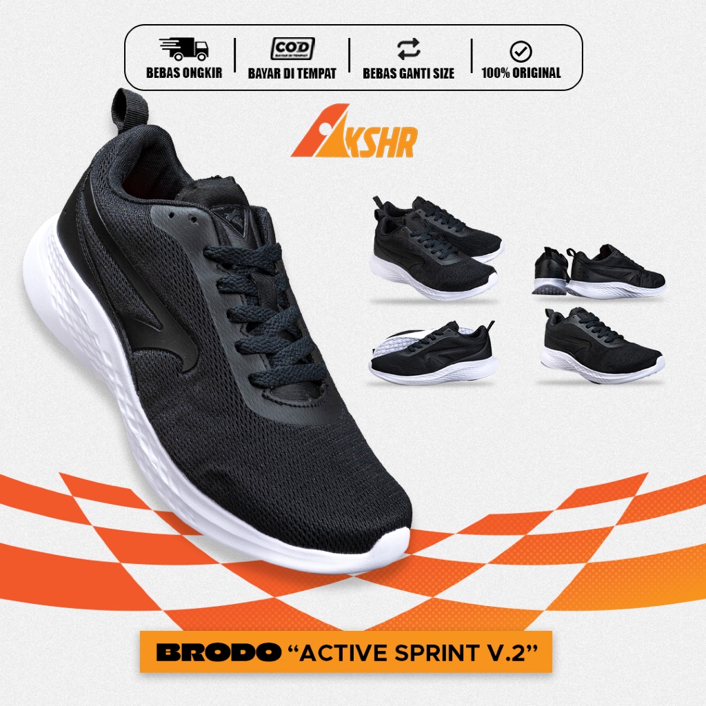 BRODO - SEPATU SNEAKERS BRODO ACTIVE SPRINT V2 UNISEX PRIA WANITA
