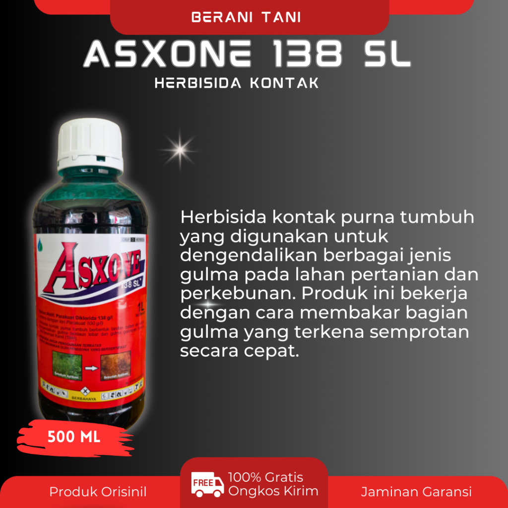 HERBISIDA ASXONE 138SL 1 LITER 1L ORI MAHAKAM