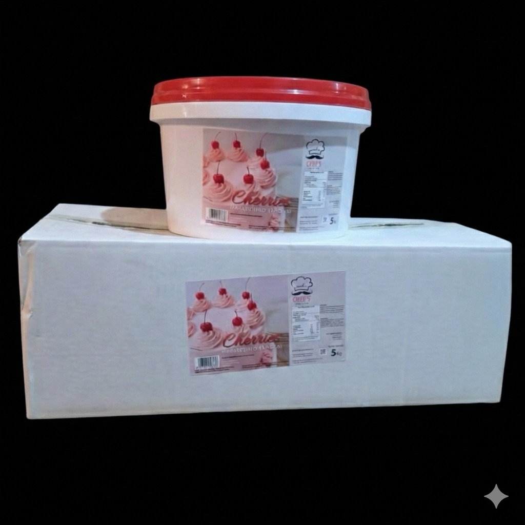 Cherry Tangkai Merah Chef’s choice 5 KG  - Red cherries bua ceri 1 pail ember