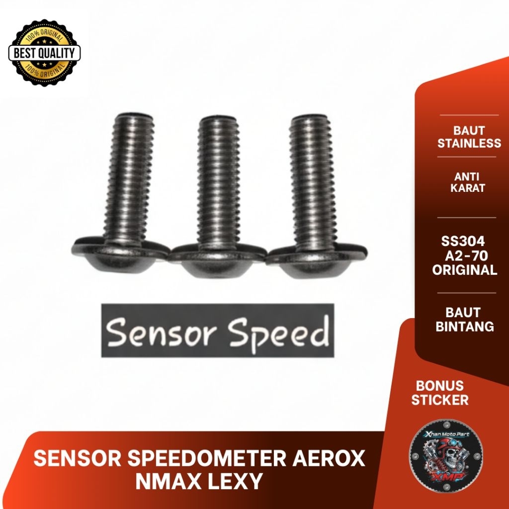 BAUT Bintang STAINLESS SENSOR SPEEDOMETER AEROX NMAX LEXY ANTI KARAT