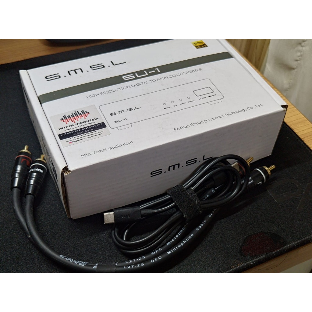 USB DAC Hi-Res MQA Optical Coaxial SMSL SU-1 Desktop - preloved/bekas