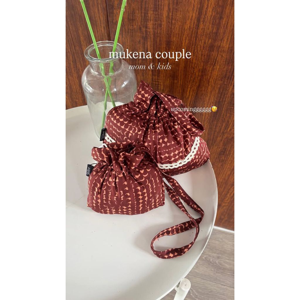 SIENNA - Mukena Abaya motif mom and kids by Asput