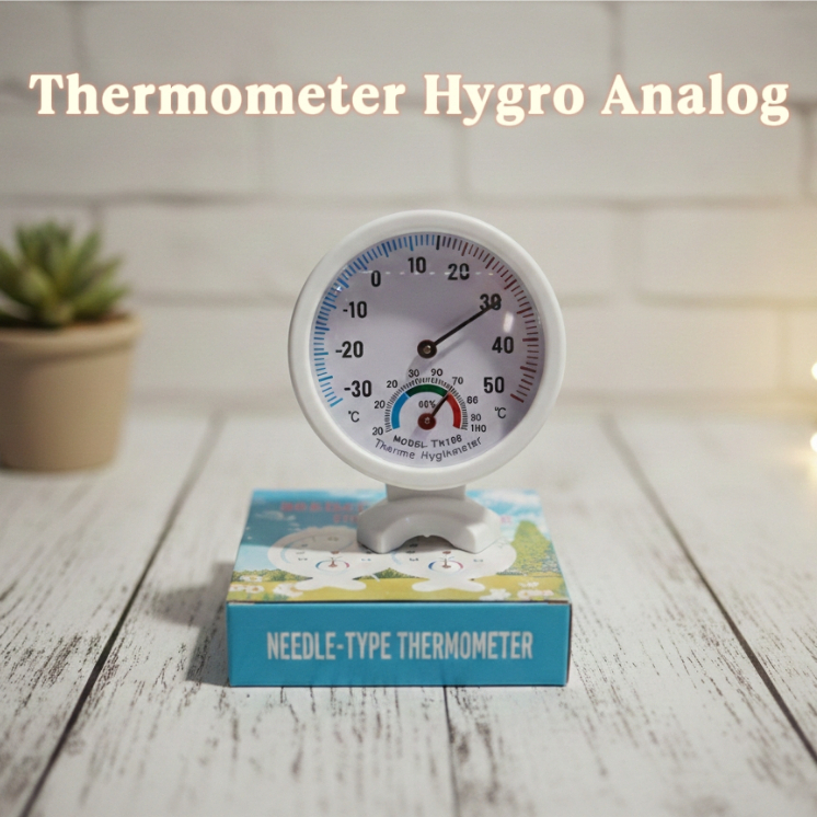 Termometer Hygrometer analog Mesin Tetas Telur Full Otomatis / Mesin Penetas Telur Otomatis