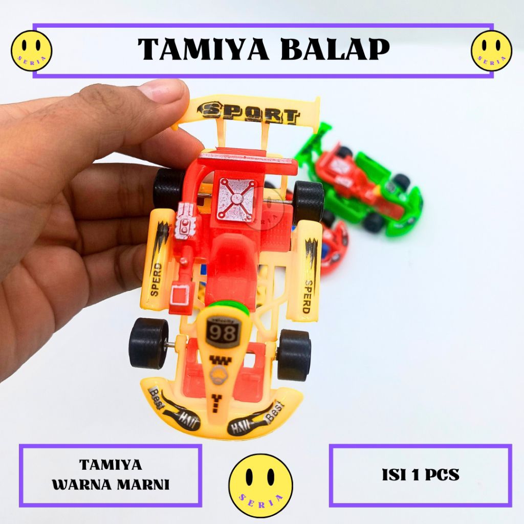 Mainan Tamiya balap isi 1 pcs warna warni mobil balap murah