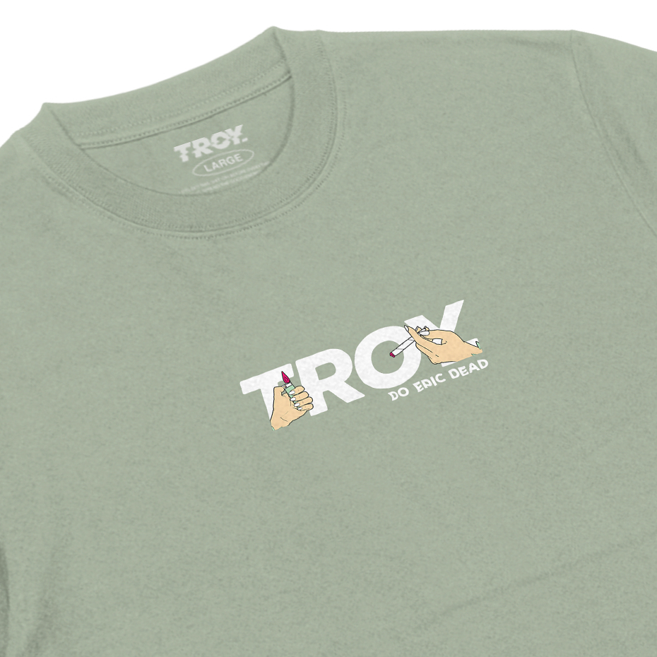 Troy Company Tshirt Sage Green Fumo - Kaos Lengan Pendek Kaos Hijau Sage MTD 2729