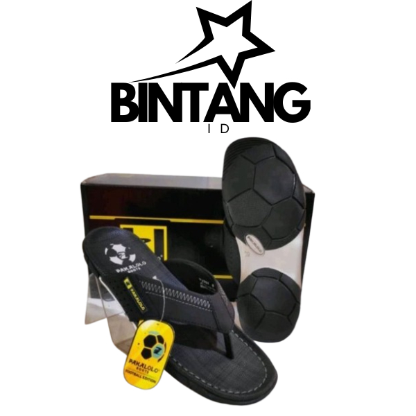 Sandal jepit  Pakalolo Kulit N2353 Original Motif Bola